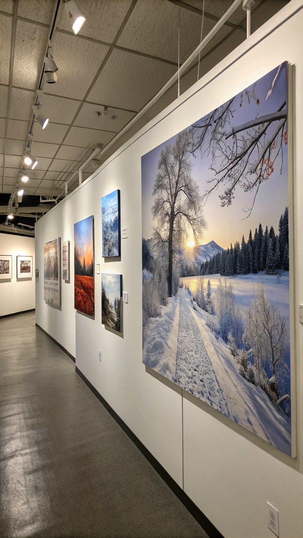 Winter Decor Ideas for the Home That'll Make Your Home Feel Like a Cozy Snow Globe Gallery showcasing winter-themed wall art with snow-covered landscapes and tranquil scenes.