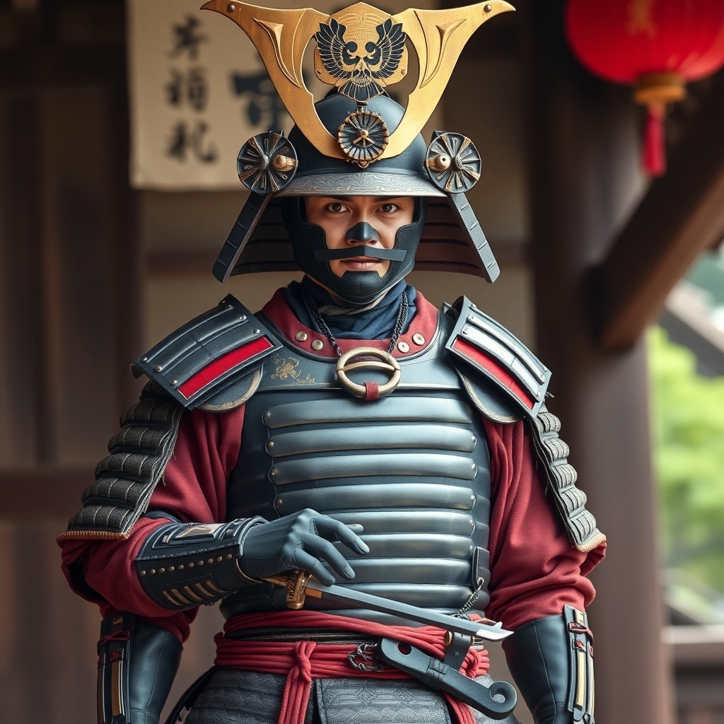 50 Spooktacular Halloween Costumes for Every Theme and Style A person dressed as a samurai warrior in detailed armor and helmet