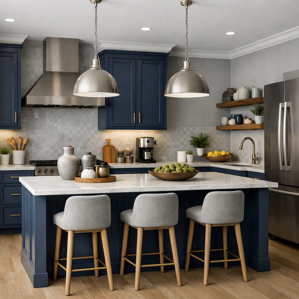 10 Stunning Navy Blue Kitchen Cabinet Ideas for a Modern Look
