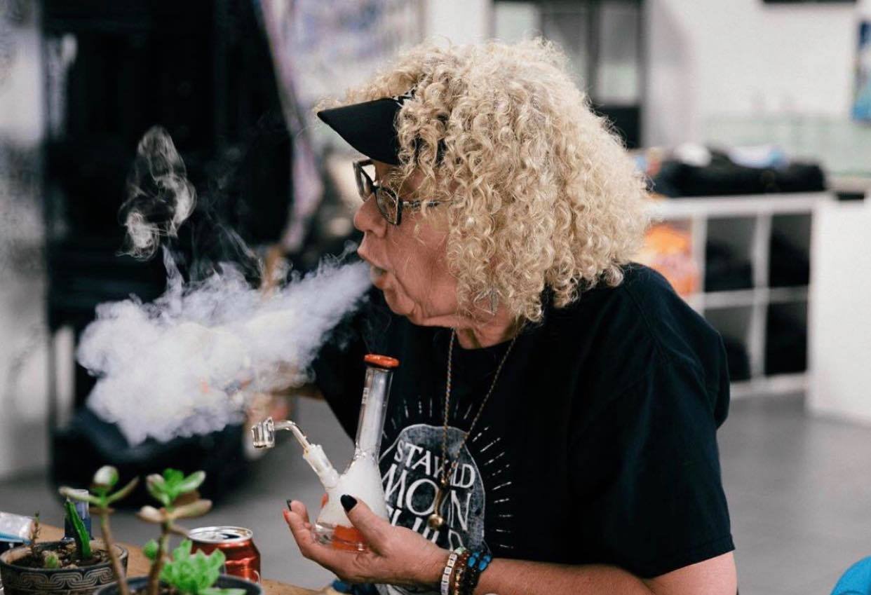 Gail Olson known online as Dabbing Granny