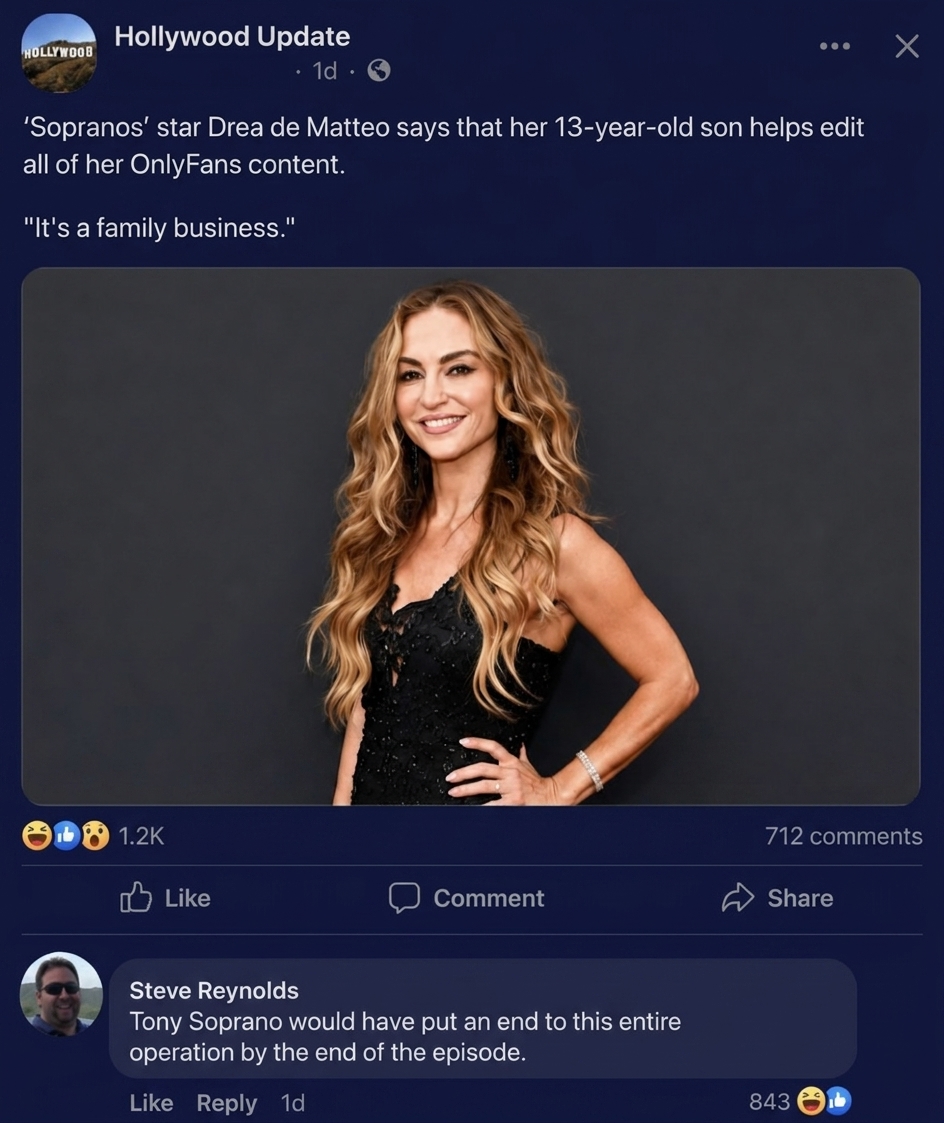 drea de matteo posing