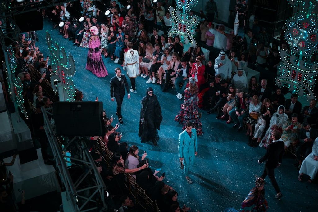 fashion runway with models; illustrative, not 2026 Victoria's Secret