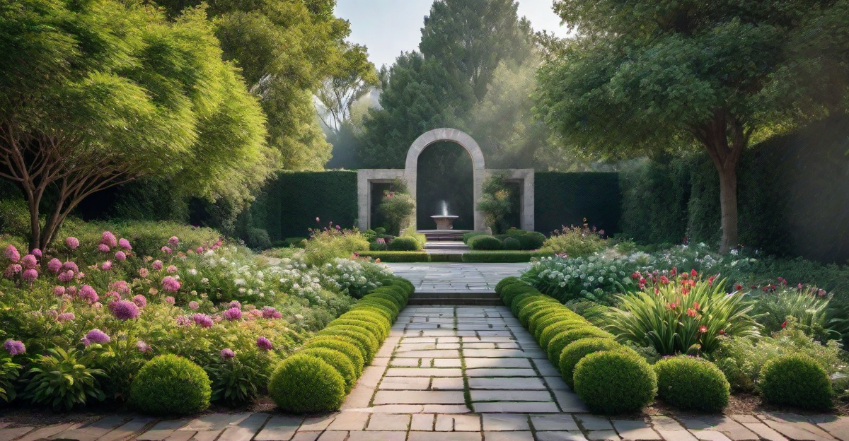 Rustic Sophistication: Breeze Block Paving in Country Gardens