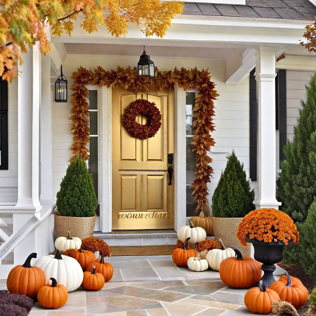 Glamorous Touch: Gold Accents and Velvet Pillows