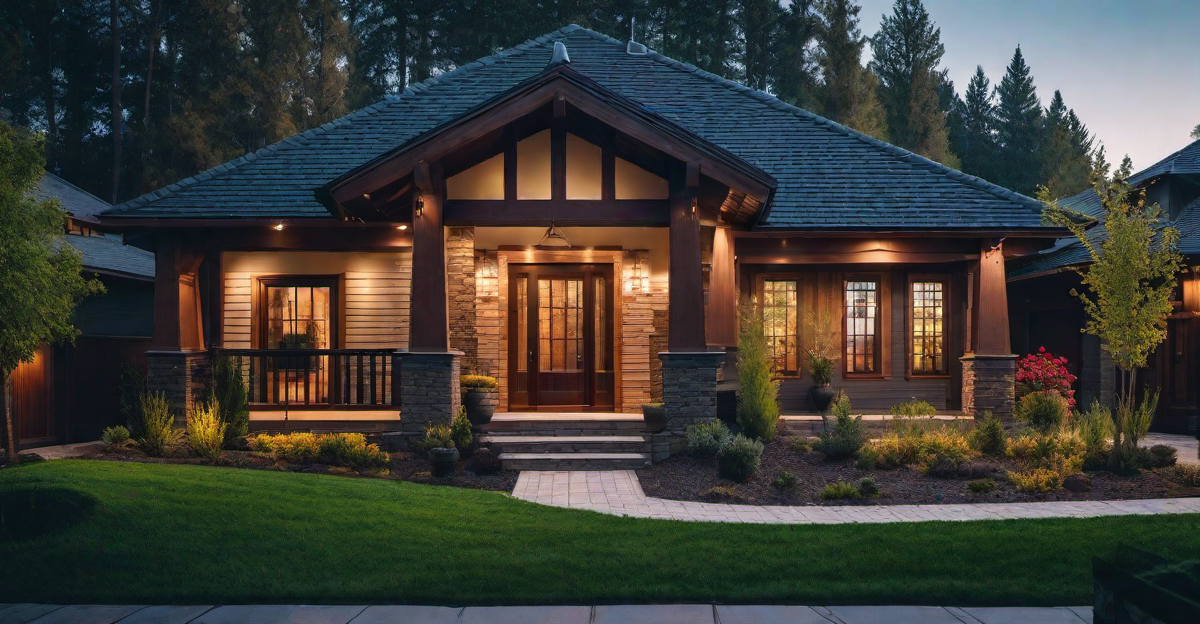 Bright Light Fixtures: Colorful Illumination in Craftsman Homes