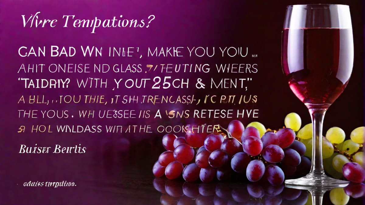 Can Bad Wine Make You Sick