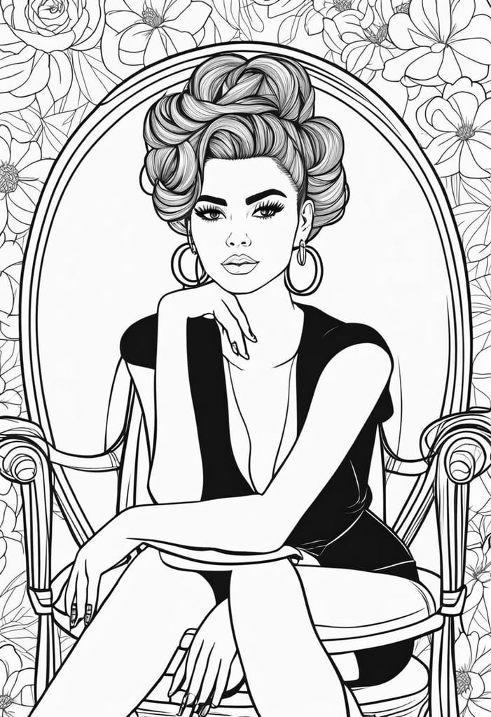 40+ Free Baddie Coloring Pages – Color And Play