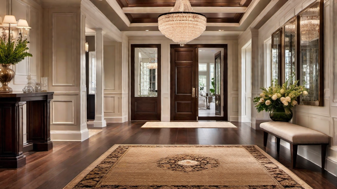 Warm Welcome: Lustrous Wood Paneling in Entryway Design