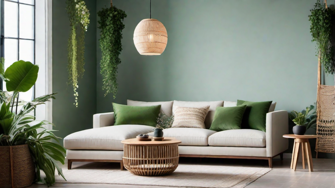 Boho Chic: Green Macramé and Tapestries