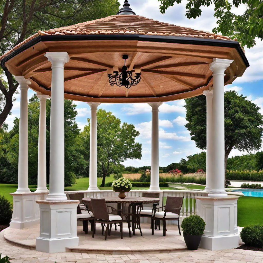 36. Mediterranean Escape: Gazebo Designs Inspired by Southern Europe