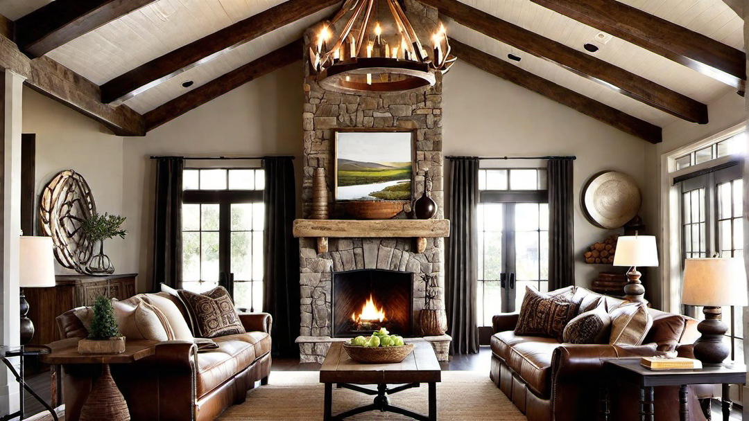 Ranch House Elegance: Antler Chandeliers and Vintage Decor