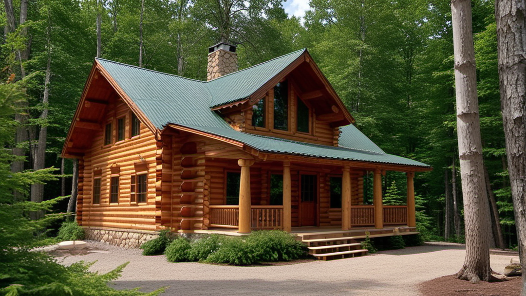 Intricate Log Details and Craftsmanship