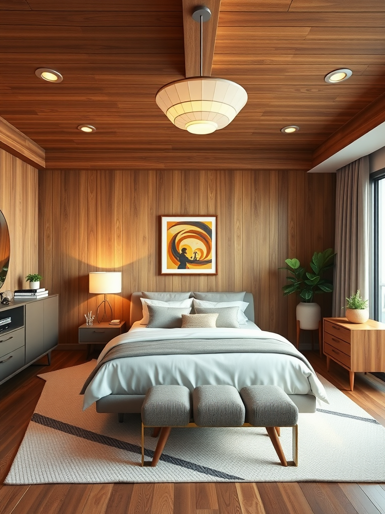 Embracing Retro Vibes in Mid-Century Modern Bedrooms