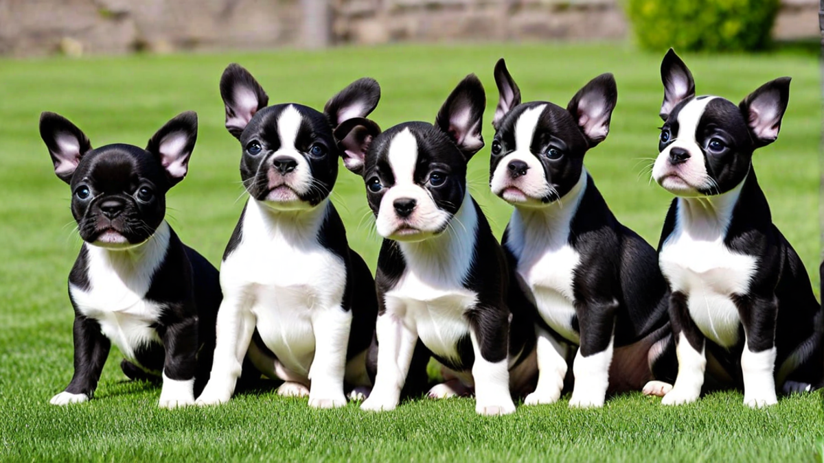 Training Sessions with Boston Terrier Puppies