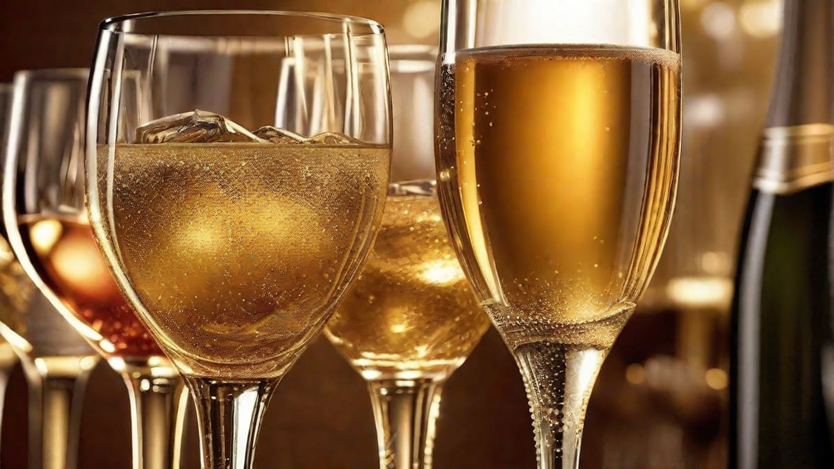 How To Draw A Champagne Glass