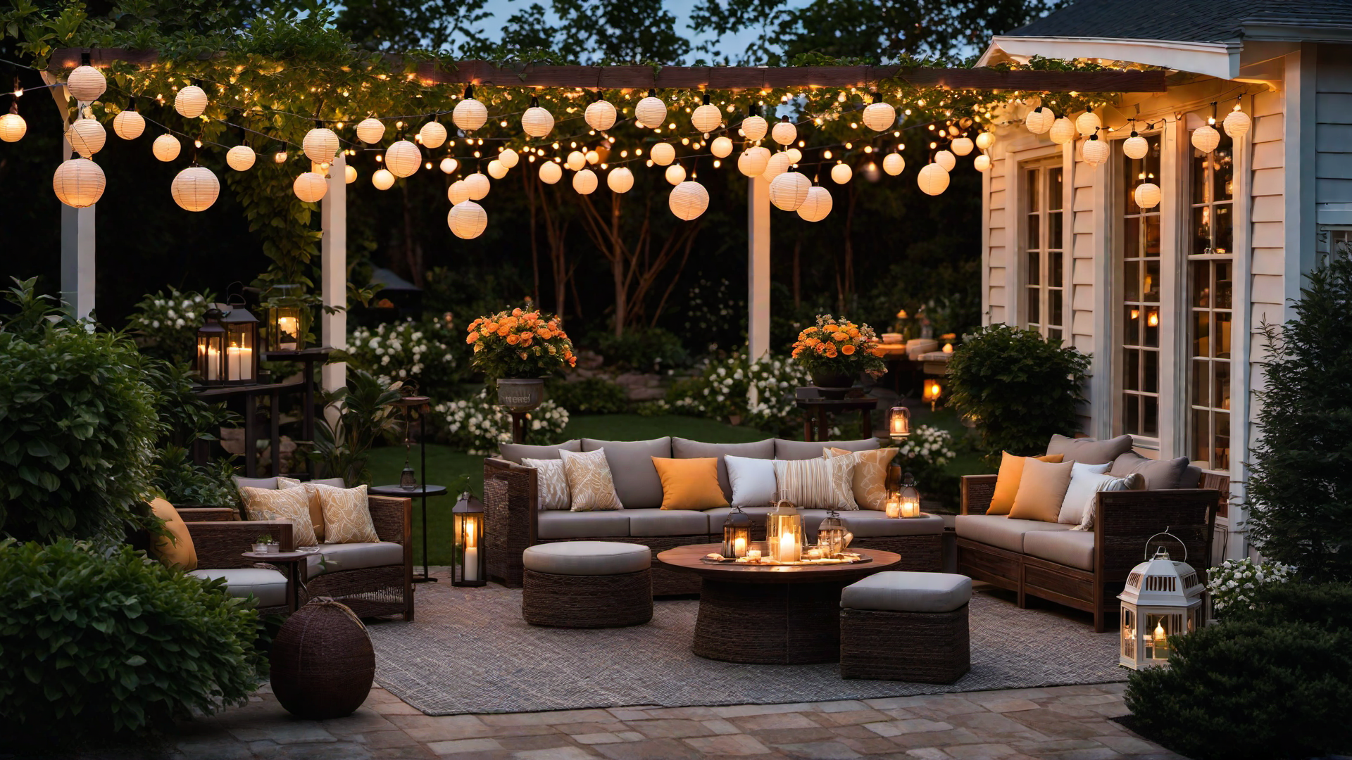 Ambient Lighting: String Lights and Lanterns