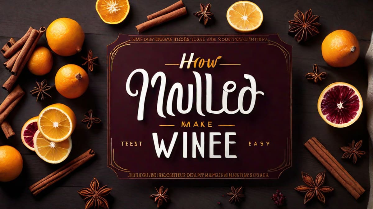 How To Make Mulled Wine Easy