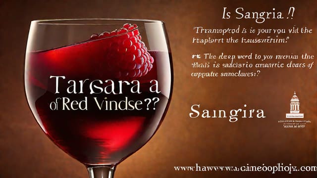 Is Sangria A Red Wine