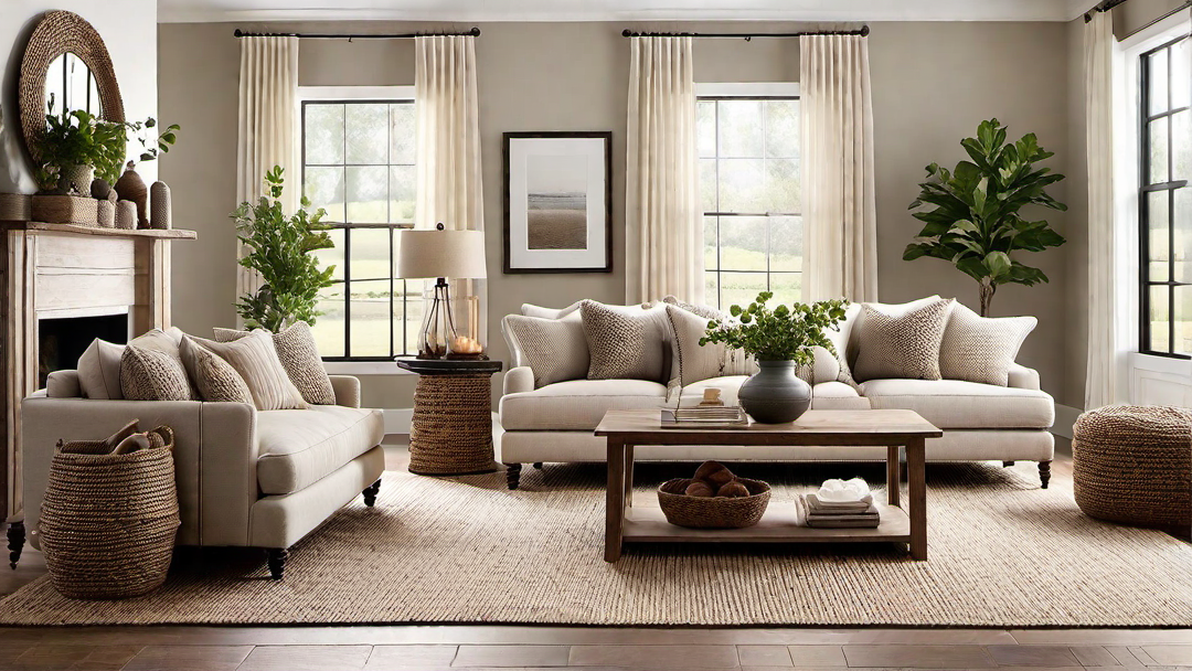 Textured Layers: Woven Rugs and Knit Pillows for Depth