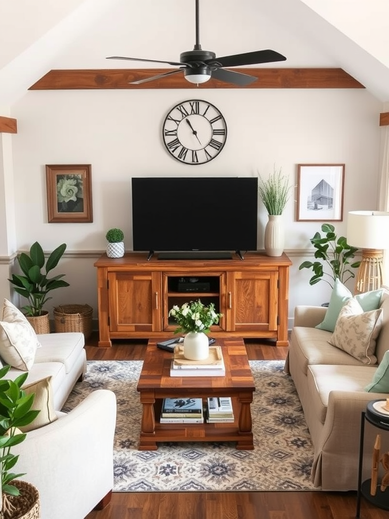 Rustic Reclaimed Wood TV Console