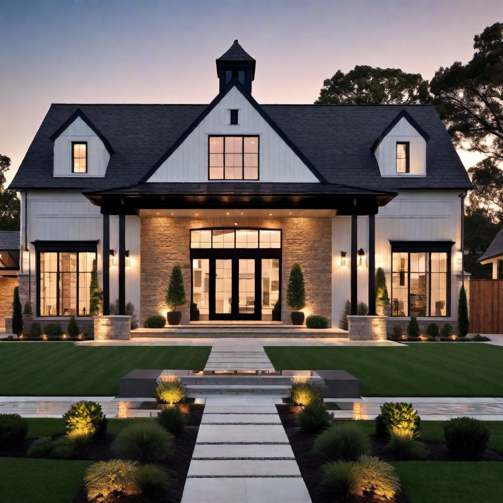 Gable End Windows: Architectural Interest on Farmhouse Exteriors