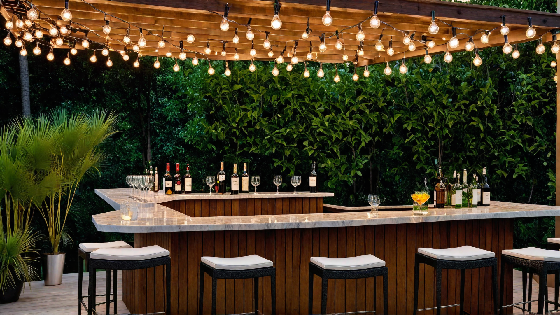 Chic Outdoor Bar