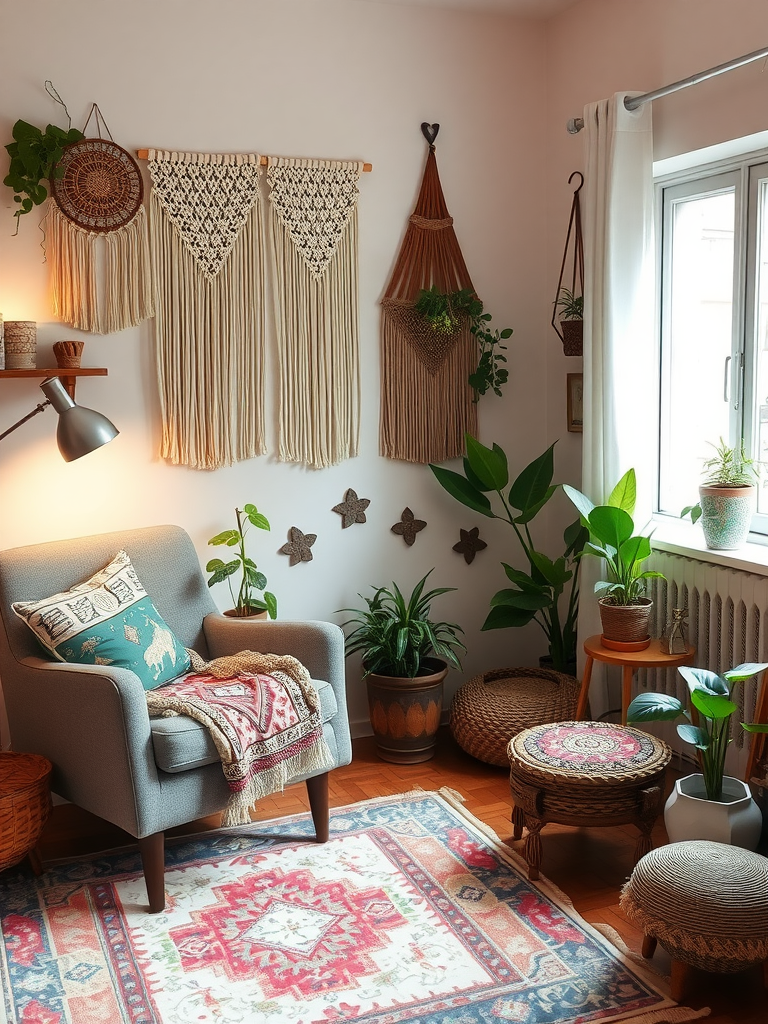 Boho Reading Nook: Cozy Corner with Boho Accents