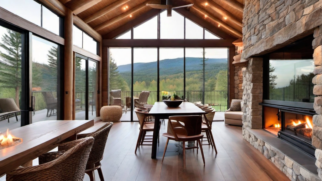 Indoor-Outdoor Flow with Sliding Doors to the Deck