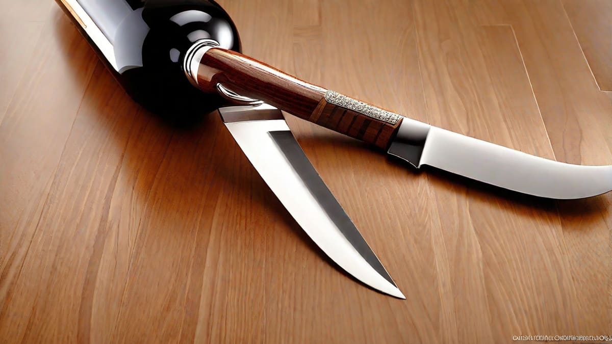 How To Open A Bottle Of Wine With A Knife
