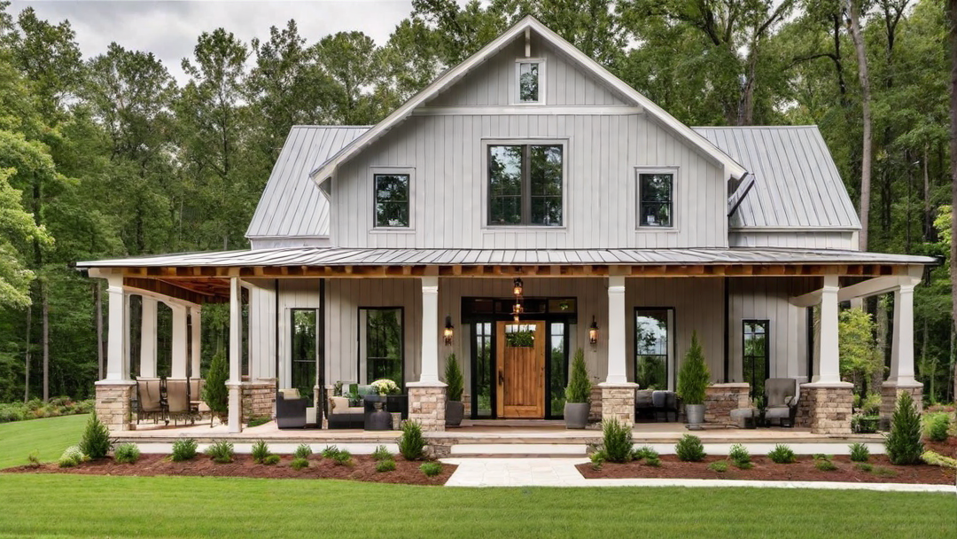 Spacious Elegance: Two-Story Barndominium Exterior Design