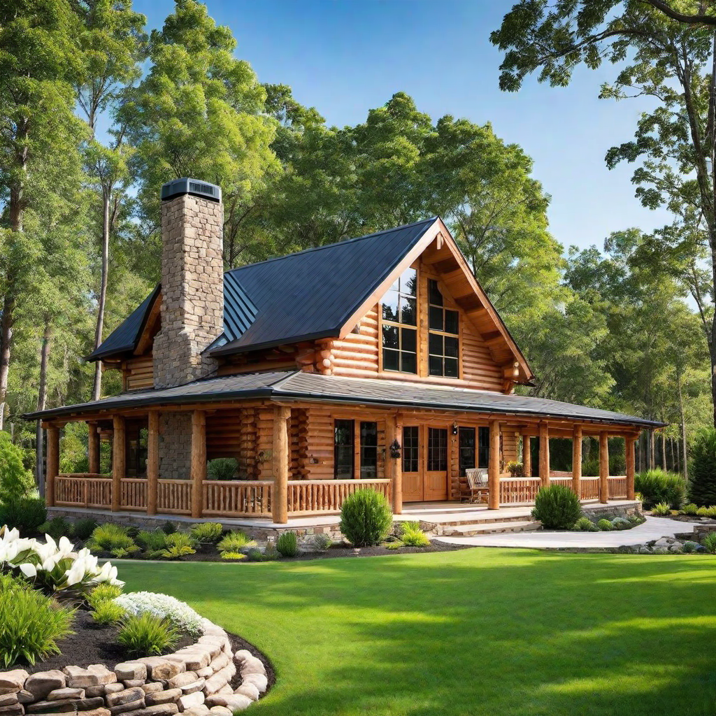 Log Cabin Landscaping: Enhancing Curb Appeal