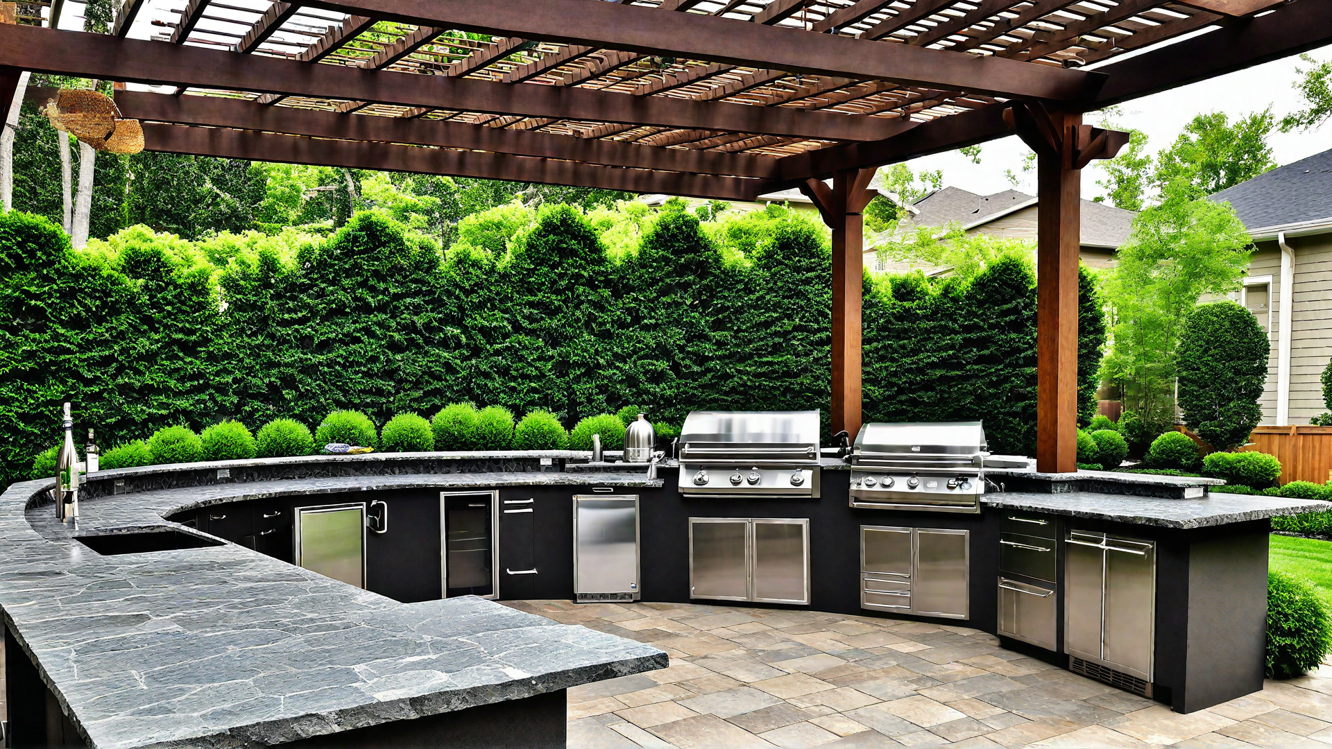 Garden Grilling: Patio with Outdoor Kitchen