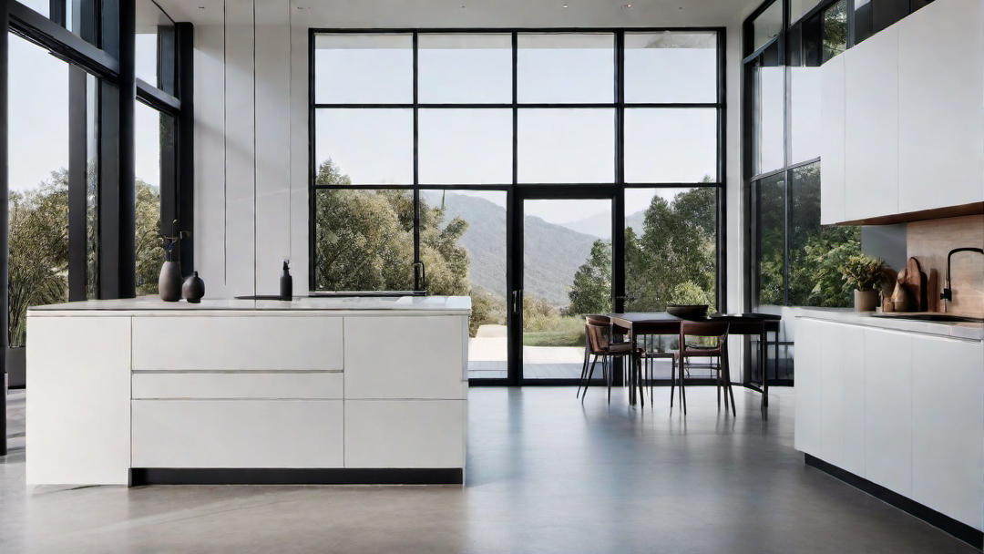 Open Concept Living: Kitchen Blending Seamlessly with Living Area