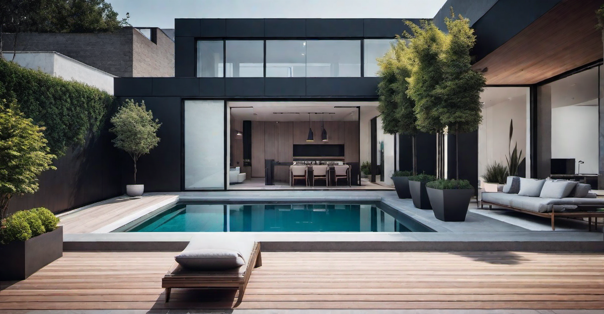 Sleek and Modern: Minimalist Mini Pool Design