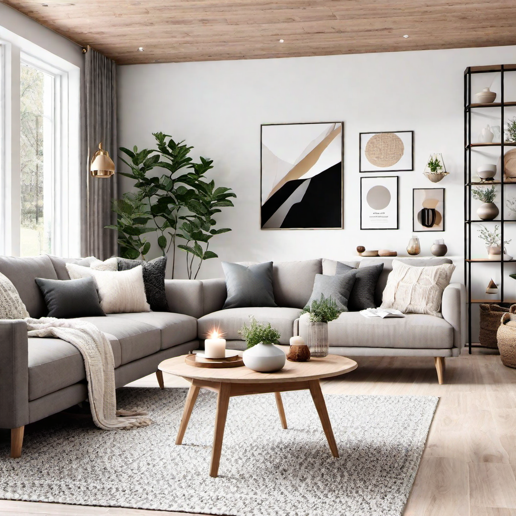Scandinavian Cozy: Cozy Home Living Room with Hygge Elements