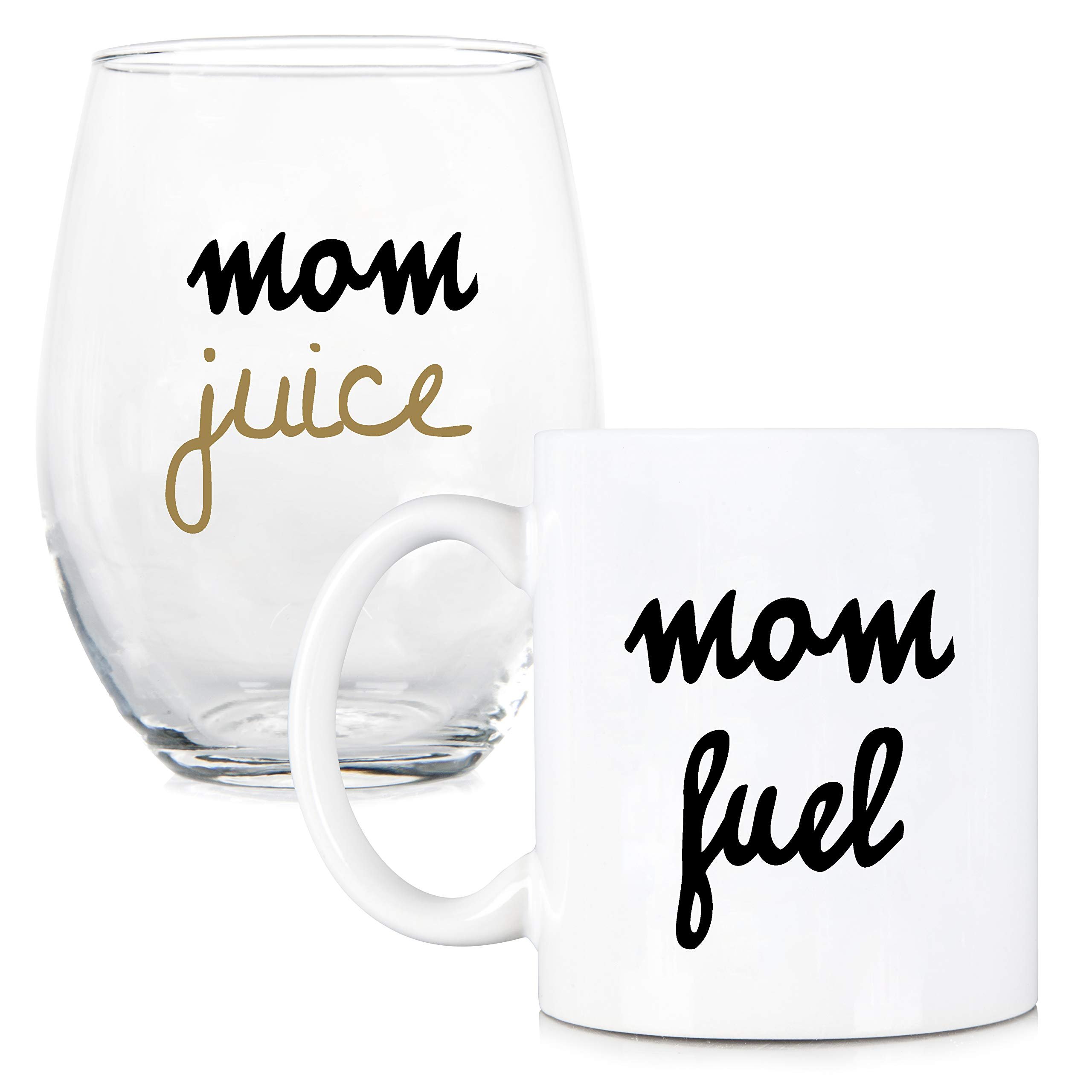 Mom Juice Wine Glass