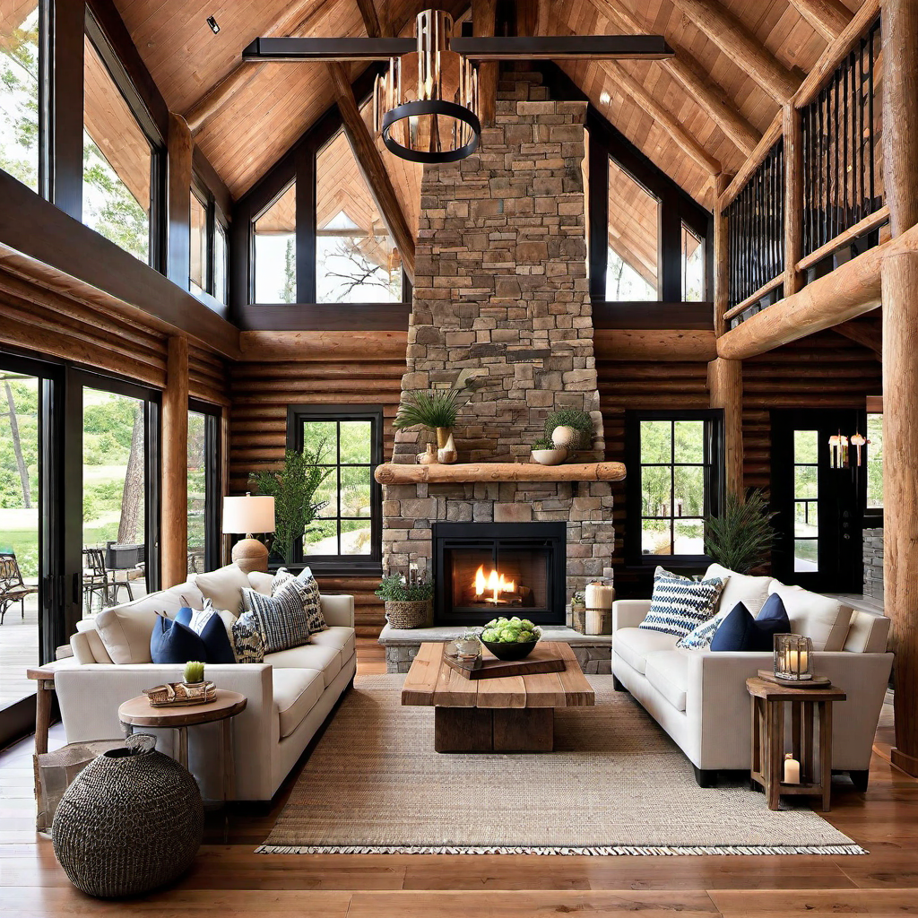 Natural Elements: Wood Accents in Log Cabin Decor