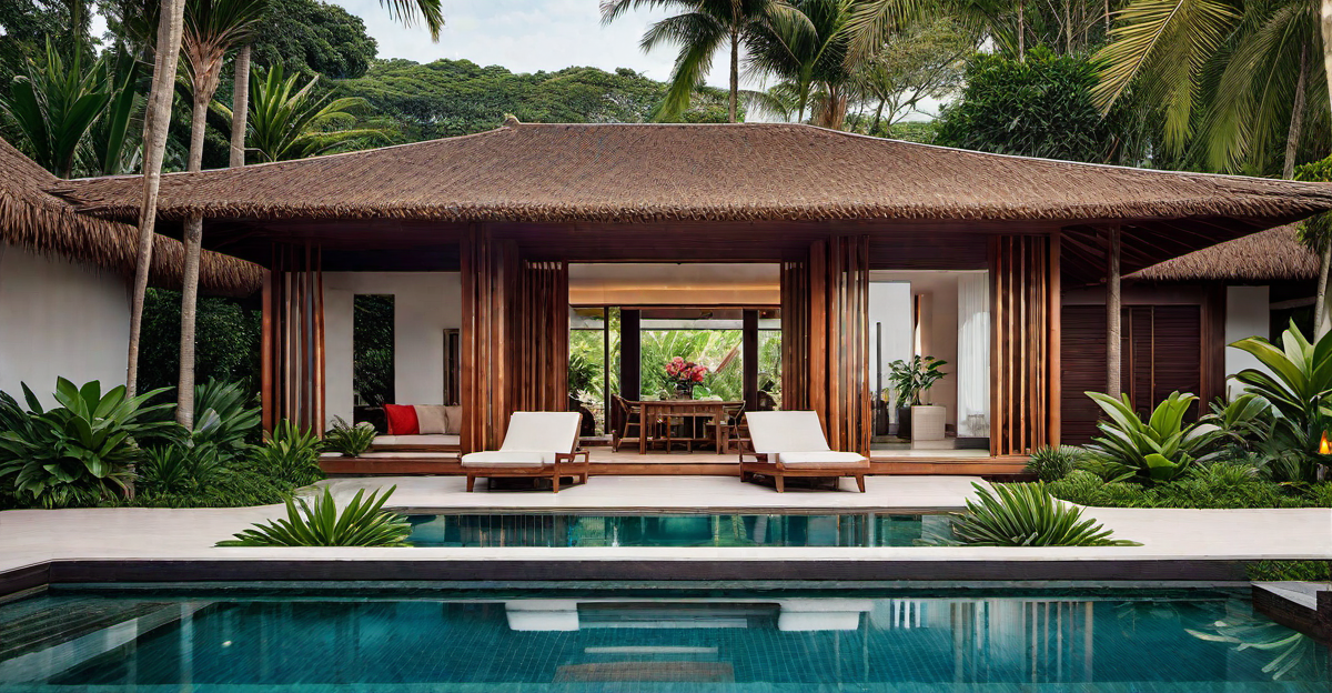 Tropical Single-storey House Exterior Finishes and Details