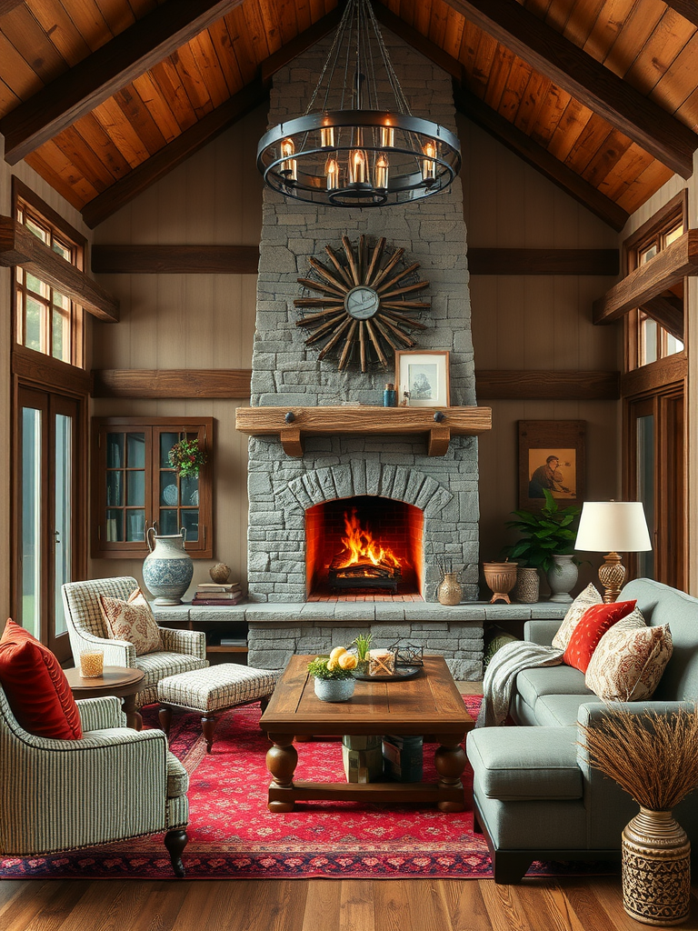 Cozy Fireplace as Focal Point