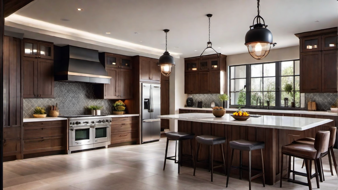 Contemporary Twist: Sleek Finishes in a Mediterranean Kitchen