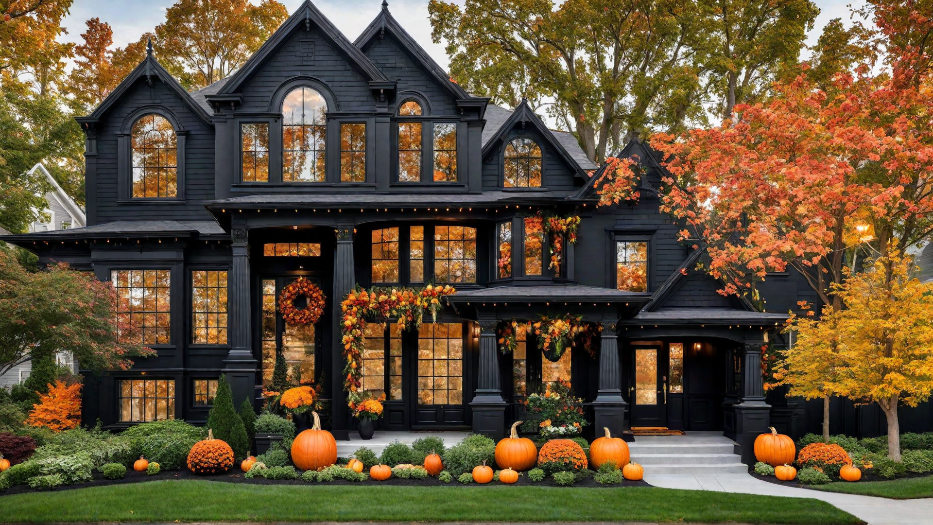 Seasonal Decor: Transforming Black Home Exteriors with Seasons