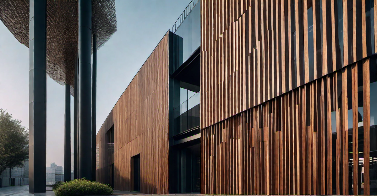 Geometric Patterns: Creative Wood Slat Exterior Designs