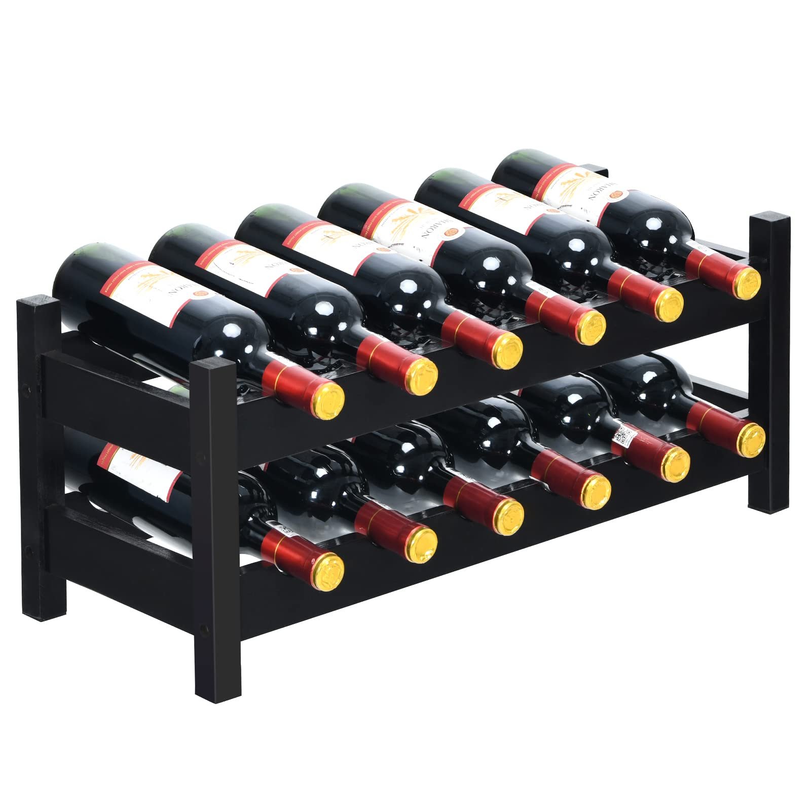 COSTWAY Bamboo Wine Rack