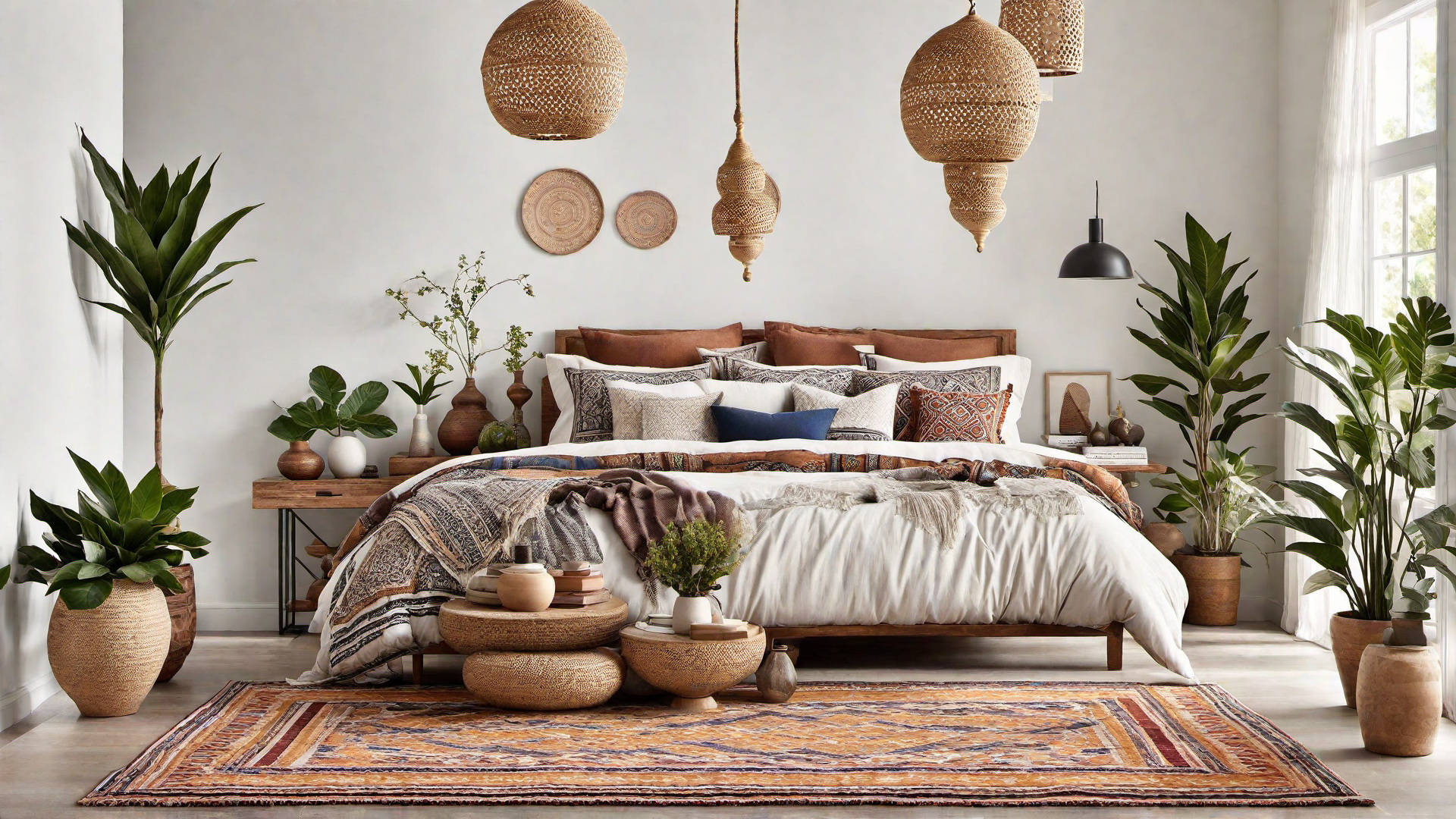 Mismatched Nightstands: Eclectic Bedside Tables