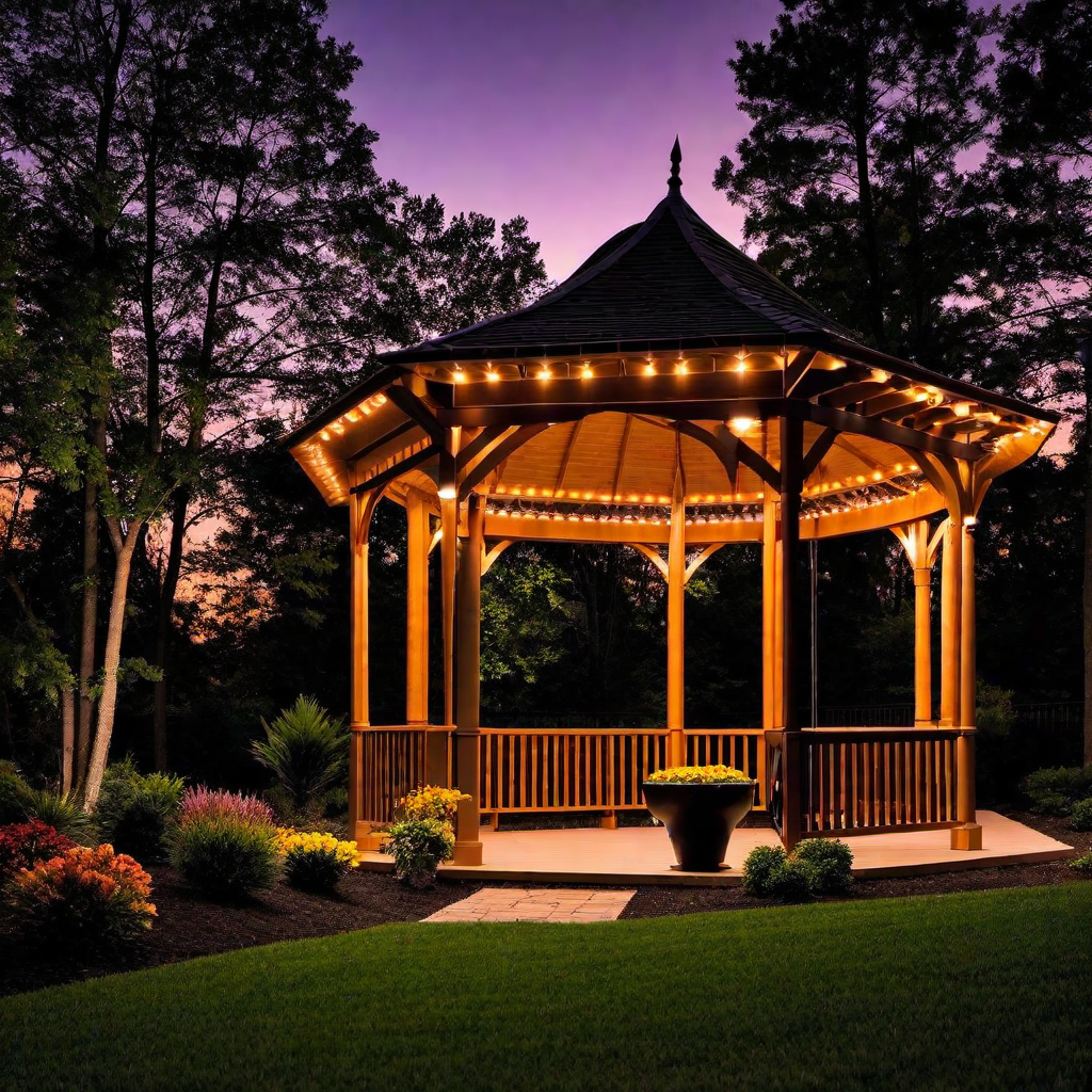 18. The Magic of Lighting: Illuminating Your Gazebo with Style