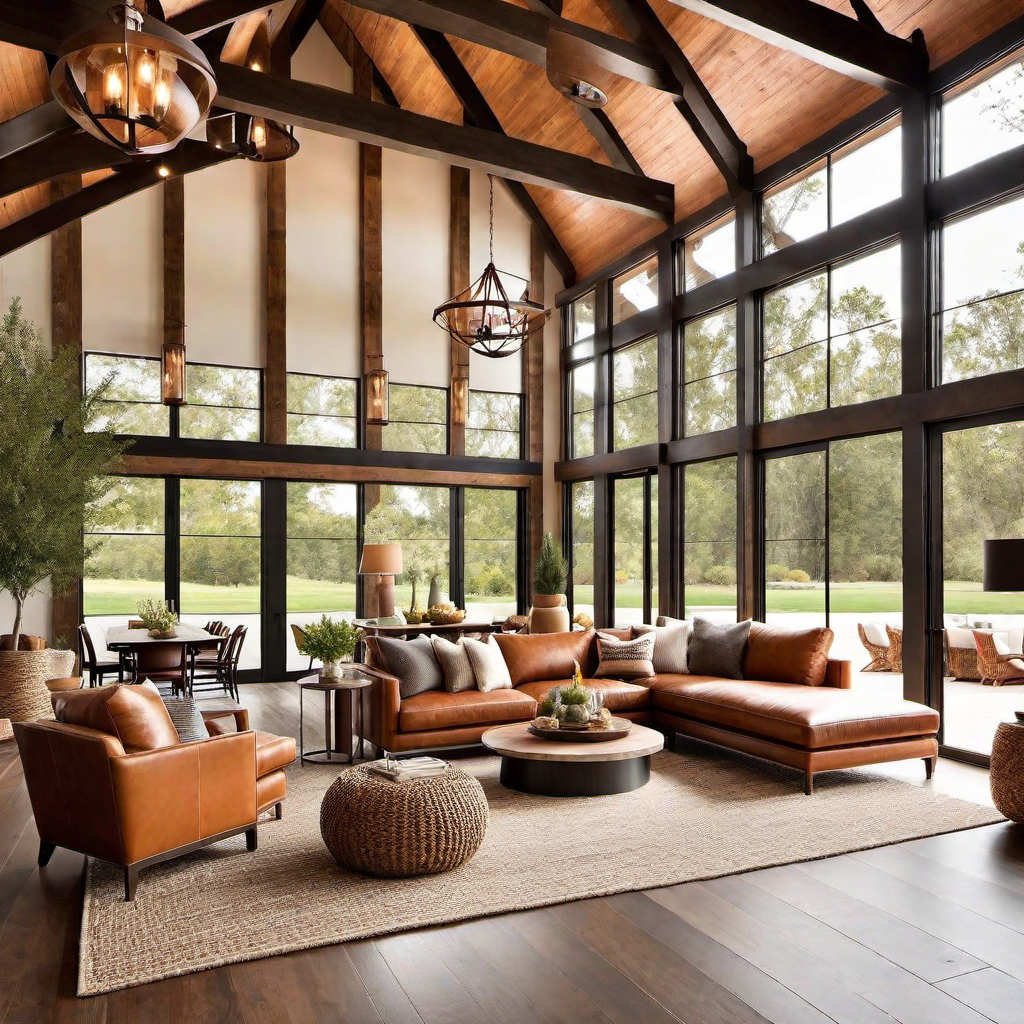 Cozy Ambiance: Warm Tones Inside Modern Barn Houses