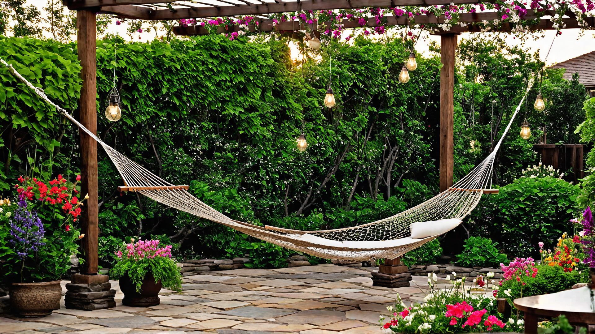 Serene Solitude: Patio with Hammock