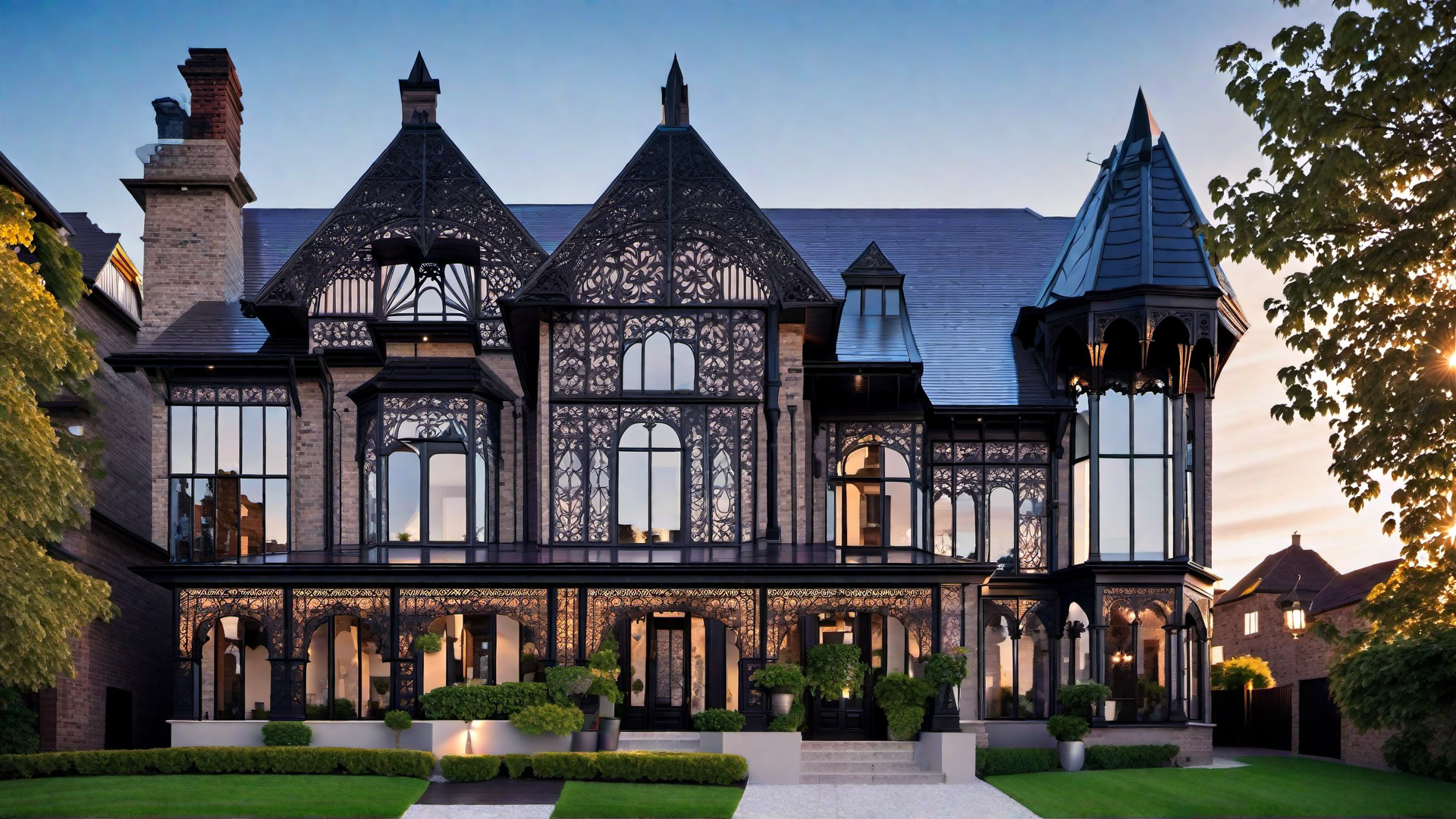 Victorian Gables: Peaks and Ornamentation