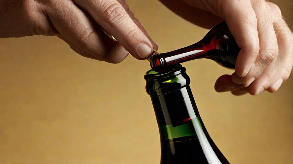 How To Open Wine Bottle Without Cork Screw