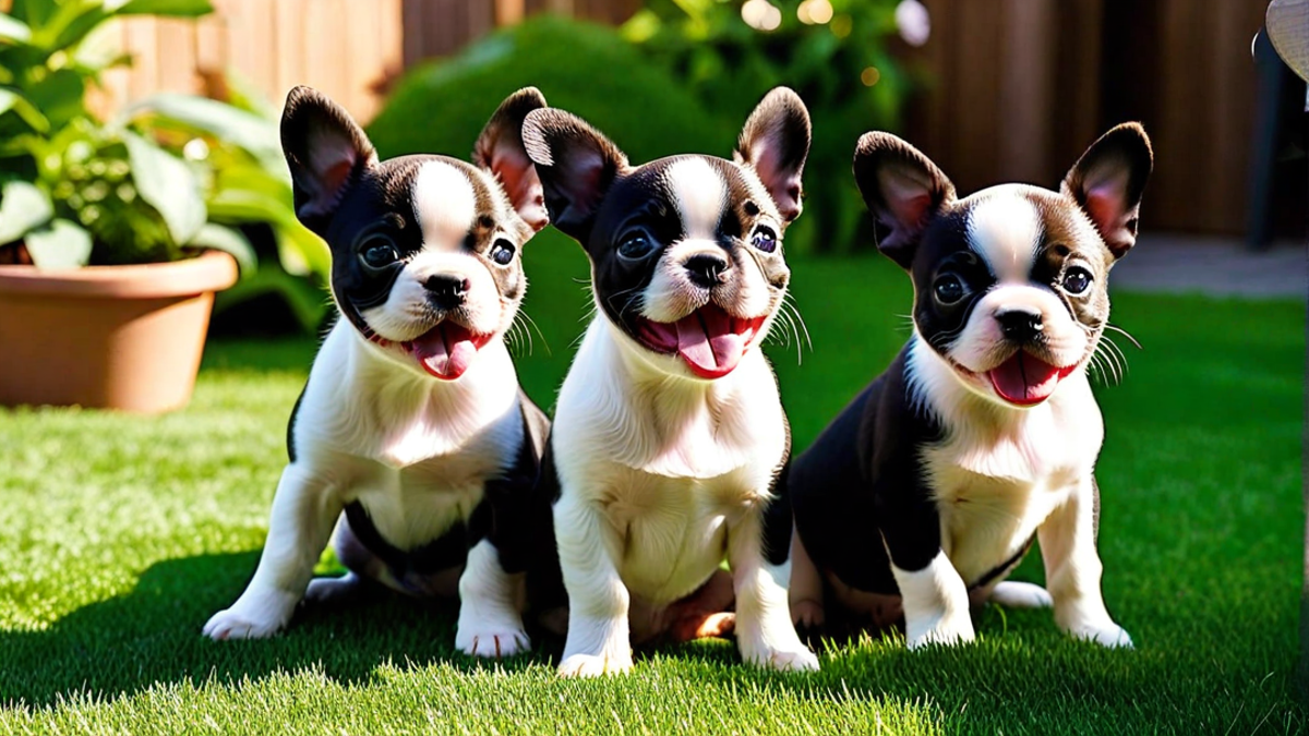 Learning to Bark: Boston Terrier Puppies